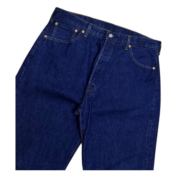 LEVIS 501 Relaxed Straight Leg Casual Designer Denim Pants Jeans Mens 40x36 - Picture 5 of 8